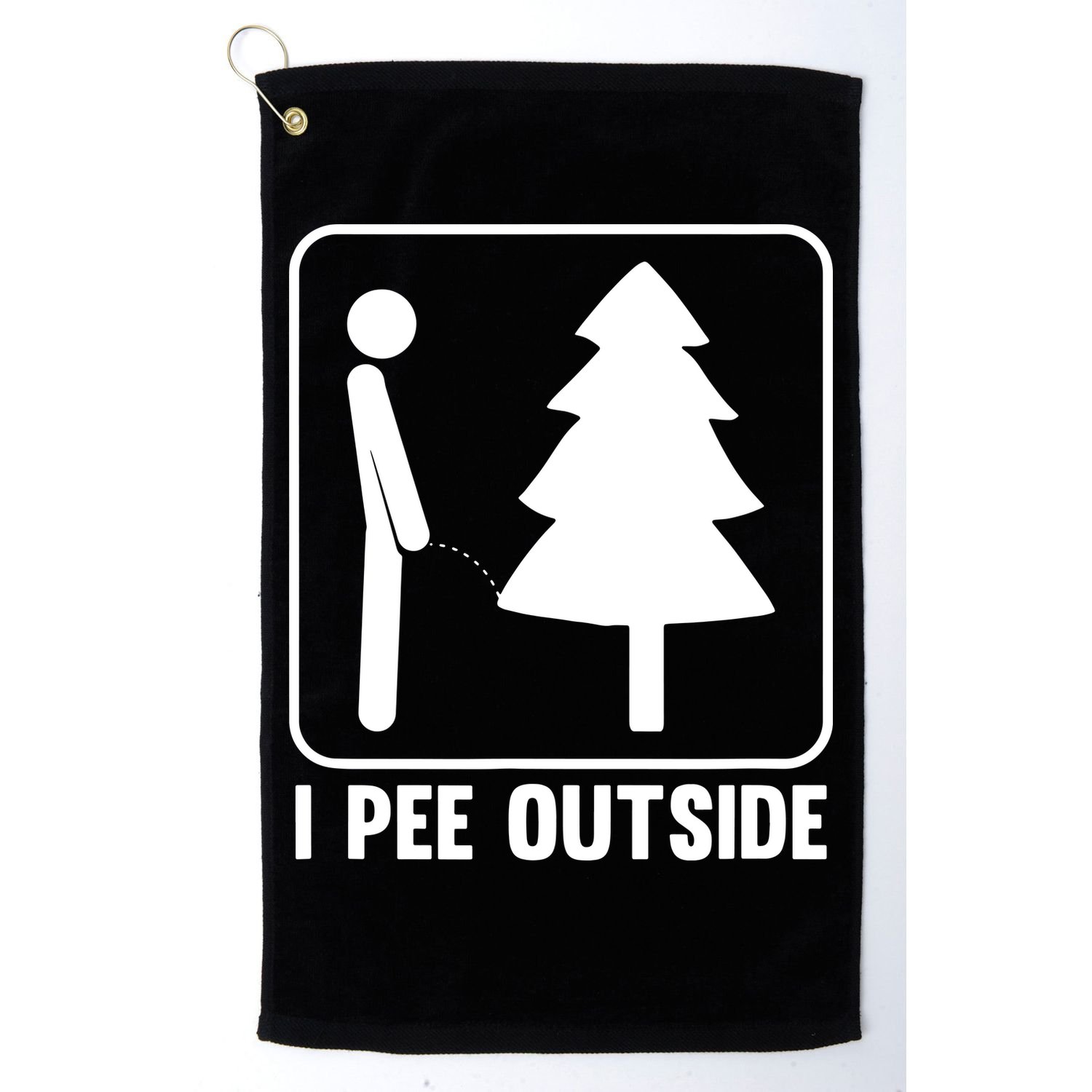 I Pee Outside Golf Towel