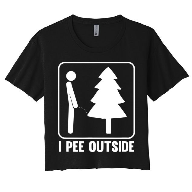 I Pee Outside Crop Top