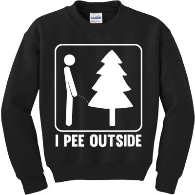 I Pee Outside Kids Sweatshirt