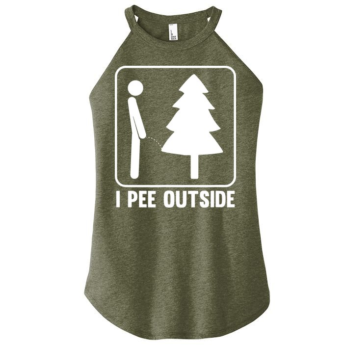 I Pee Outside Women's Perfect Tri Rocker Tank