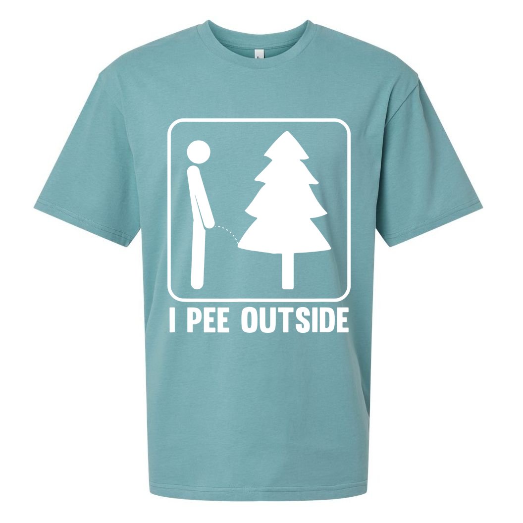 I Pee Outside Sueded Cloud Jersey T-Shirt