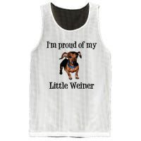 Im Proud Of My Little Weiner Funny Dog Lover Animal Lover Mesh Reversible Basketball Jersey Tank