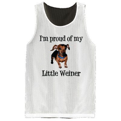 Im Proud Of My Little Weiner Funny Dog Lover Animal Lover Mesh Reversible Basketball Jersey Tank