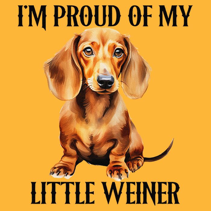 I’M Proud Of My Little Weiner Funny Wiener Dog Sustainable Knit Beanie