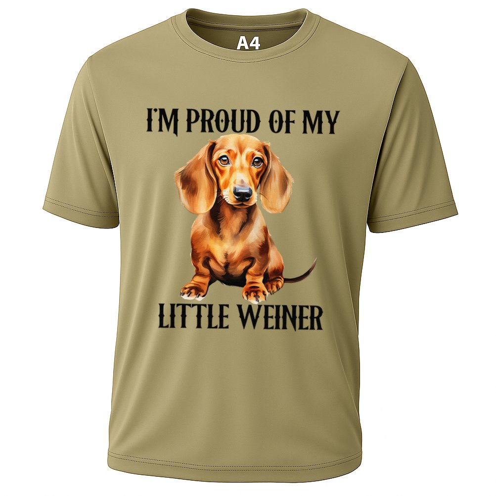 I’M Proud Of My Little Weiner Funny Wiener Dog Performance Shirt