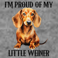 I’M Proud Of My Little Weiner Funny Wiener Dog Hooded Wearable Blanket