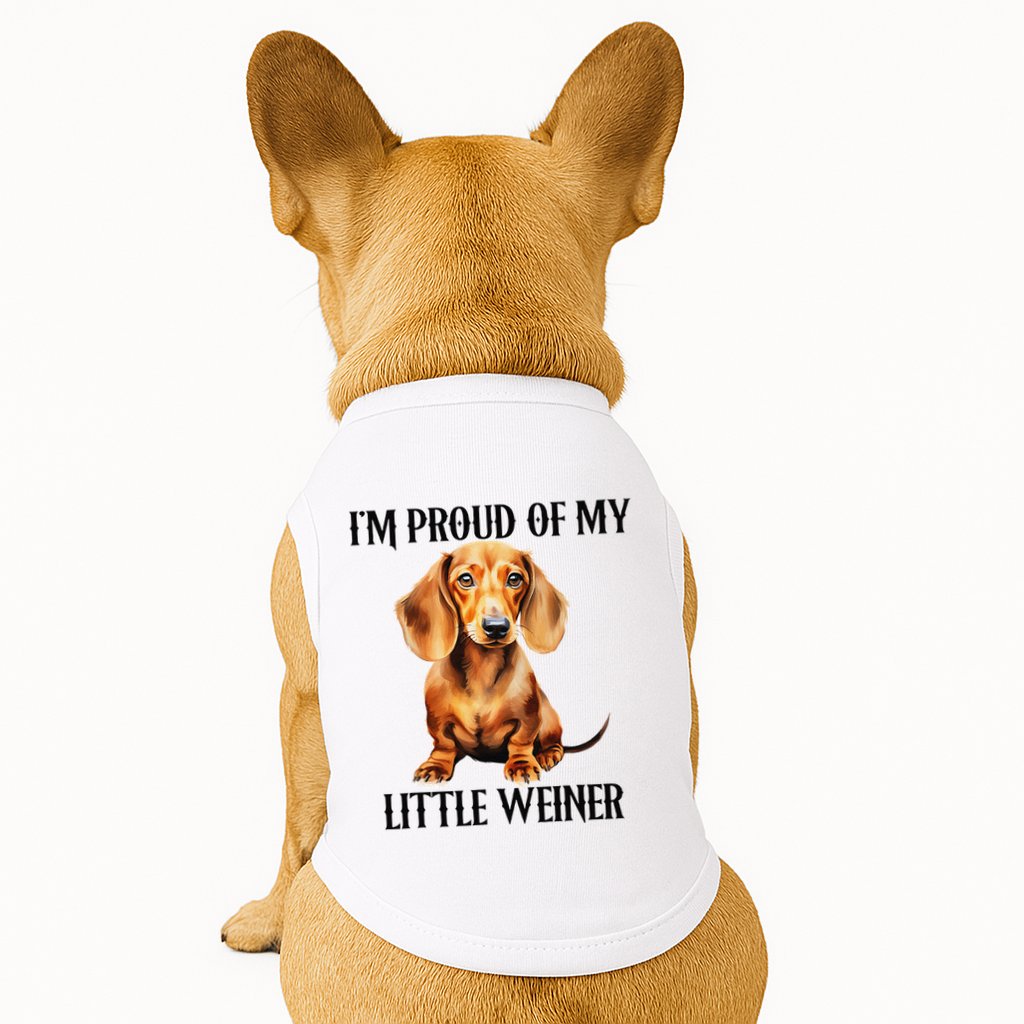I’M Proud Of My Little Weiner Funny Wiener Dog Doggie Tank
