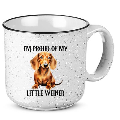 I’M Proud Of My Little Weiner Funny Wiener Dog 15oz Campfire Ceramic Mug
