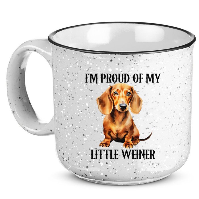 I’M Proud Of My Little Weiner Funny Wiener Dog 15oz Campfire Ceramic Mug