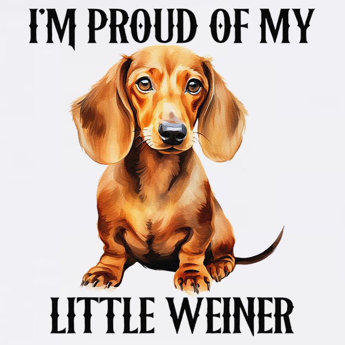I’M Proud Of My Little Weiner Funny Wiener Dog Short Acrylic Beanie