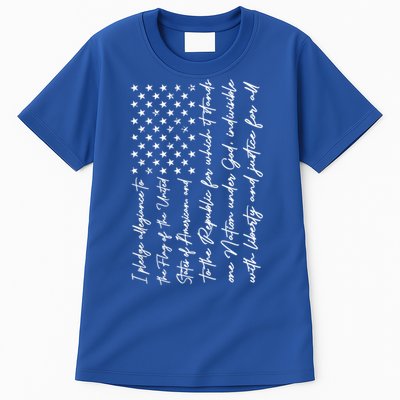 I Pledge Of Allegiance The Flag Of The United States Of USA Tall T-Shirt