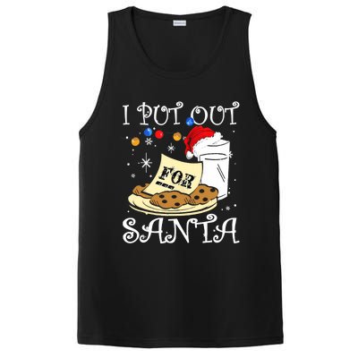 I Put Out For Santa Milk And Cookies Christmas Funny Sarcasm PosiCharge Competitor Tank