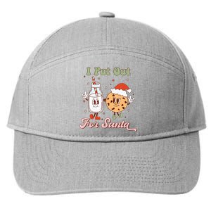 I Put Out For Santa Funny Milk And Cookie Christmas Retro 7-Panel Snapback Hat