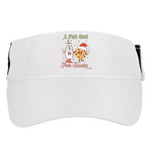 I Put Out For Santa Funny Milk And Cookie Christmas Retro Adult Drive Performance Visor