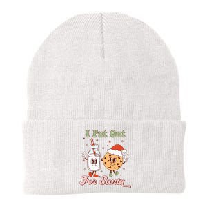 I Put Out For Santa Funny Milk And Cookie Christmas Retro Knit Cap Winter Beanie