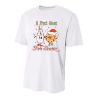 I Put Out For Santa Funny Milk And Cookie Christmas Retro Youth Performance Sprint T-Shirt