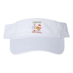 I Put Out For Santa Funny Milk And Cookie Christmas Retro Valucap Bio-Washed Visor