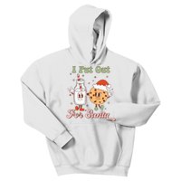 I Put Out For Santa Funny Milk And Cookie Christmas Retro Kids Hoodie