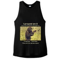 I Prayed On It And I Told The Enemy Straight Up Ladies PosiCharge Tri-Blend Wicking Tank