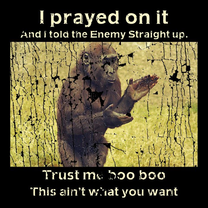 I Prayed On It And I Told The Enemy Straight Up Performance Shirt