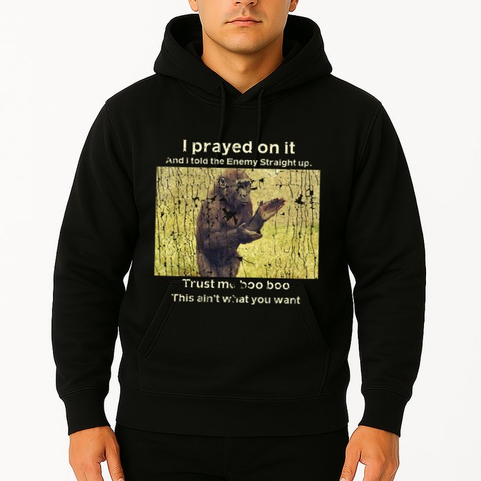 I Prayed On It And I Told The Enemy Straight Up Hoodie