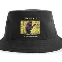 I Prayed On It And I Told The Enemy Straight Up Sustainable Bucket Hat