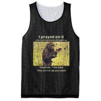 I Prayed On It And I Told The Enemy Straight Up Mesh Reversible Basketball Jersey Tank
