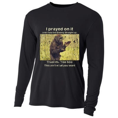I Prayed On It And I Told The Enemy Straight Up Cooling Performance Long Sleeve Crew