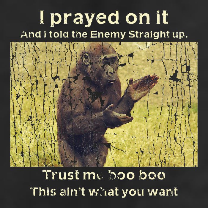 I Prayed On It And I Told The Enemy Straight Up Trucker Hat