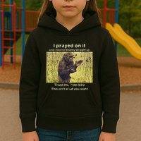 I Prayed On It And I Told The Enemy Straight Up Kids Hoodie