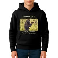 I Prayed On It And I Told The Enemy Straight Up Kids Hoodie