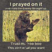 I Prayed On It And I Told The Enemy Straight Up Vector Backpack