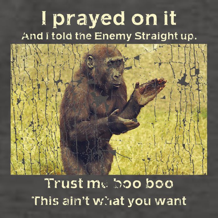 I Prayed On It And I Told The Enemy Straight Up Vector Backpack