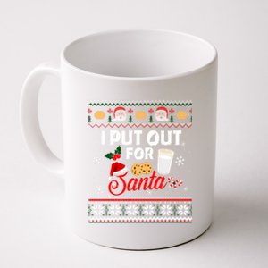 I Put Out For Santa Funny Christmas Cookies And Milk Ugly Great Gift Coffee Mug