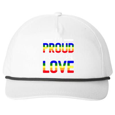 Im Proud Of My Love Pride T Design Snapback Five-Panel Rope Hat