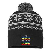 Im Proud Of My Love Pride T Design USA-Made Snowflake Beanie