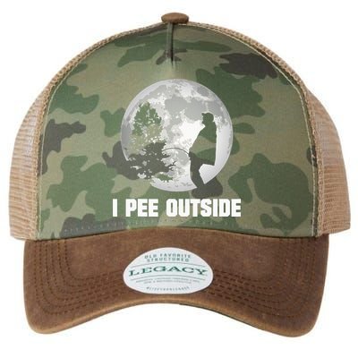 I Pee Outside I Love Peeing Outside Funny Camping Legacy Tie Dye Trucker Hat