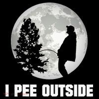 I Pee Outside I Love Peeing Outside Funny Camping Stripe Pom Pom Beanie