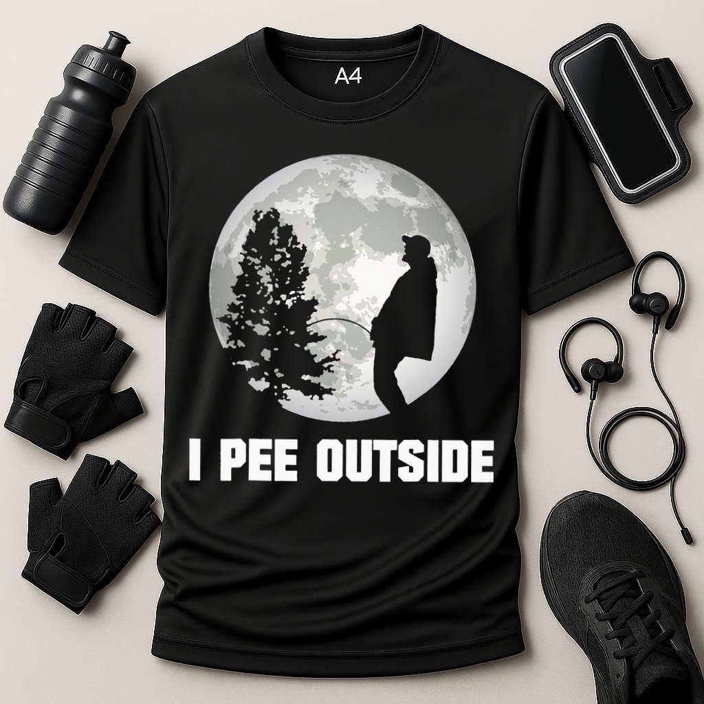 I Pee Outside I Love Peeing Outside Funny Camping Cooling Performance Crew T-Shirt