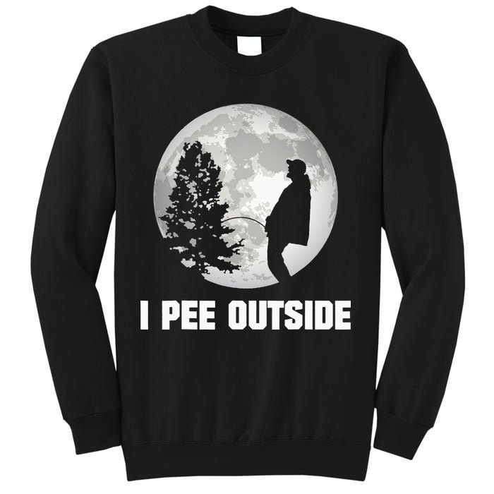 I Pee Outside I Love Peeing Outside Funny Camping Sweatshirt