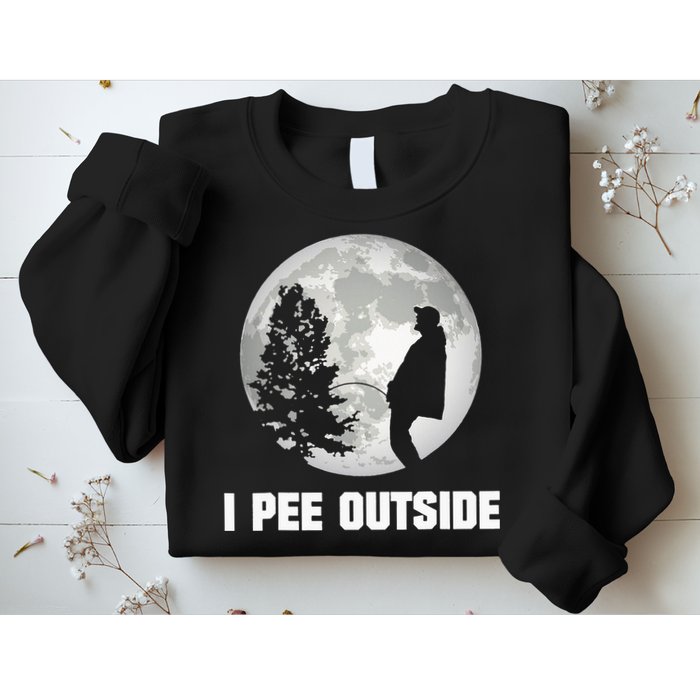 I Pee Outside I Love Peeing Outside Funny Camping Sweatshirt