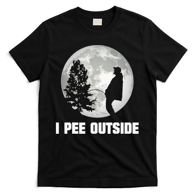 I Pee Outside I Love Peeing Outside Funny Camping T-Shirt