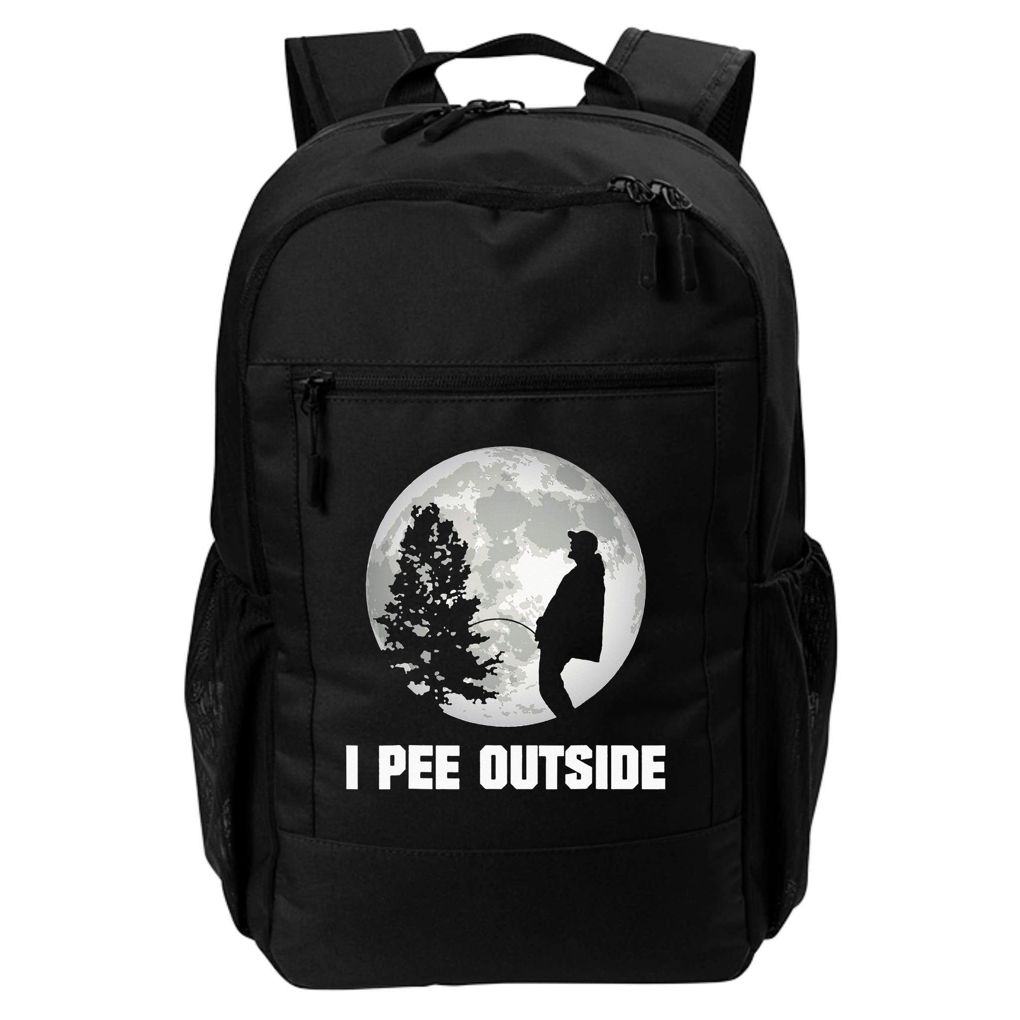 I Pee Outside I Love Peeing Outside Funny Camping Backpack