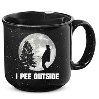 I Pee Outside I Love Peeing Outside Funny Camping 15oz Campfire Ceramic Mug