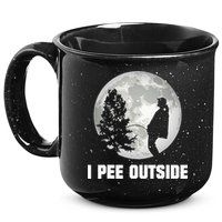 I Pee Outside I Love Peeing Outside Funny Camping 15oz Campfire Ceramic Mug