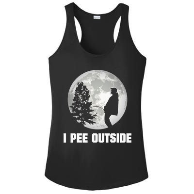 I Pee Outside I Love Peeing Outside Funny Camping Ladies PosiCharge Competitor Racerback Tank