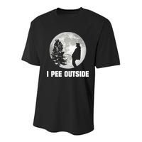 I Pee Outside I Love Peeing Outside Funny Camping Youth Performance Sprint T-Shirt