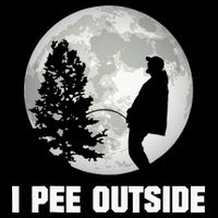 I Pee Outside I Love Peeing Outside Funny Camping Youth Performance Sprint T-Shirt