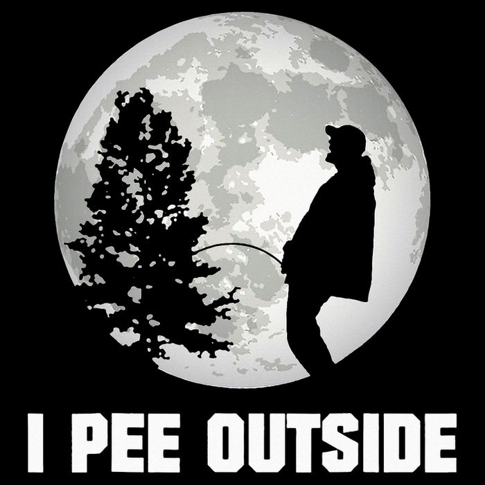 I Pee Outside I Love Peeing Outside Funny Camping Youth Performance Sprint T-Shirt
