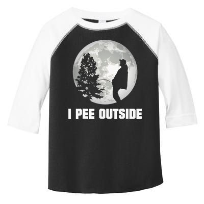I Pee Outside I Love Peeing Outside Funny Camping Toddler Fine Jersey T-Shirt